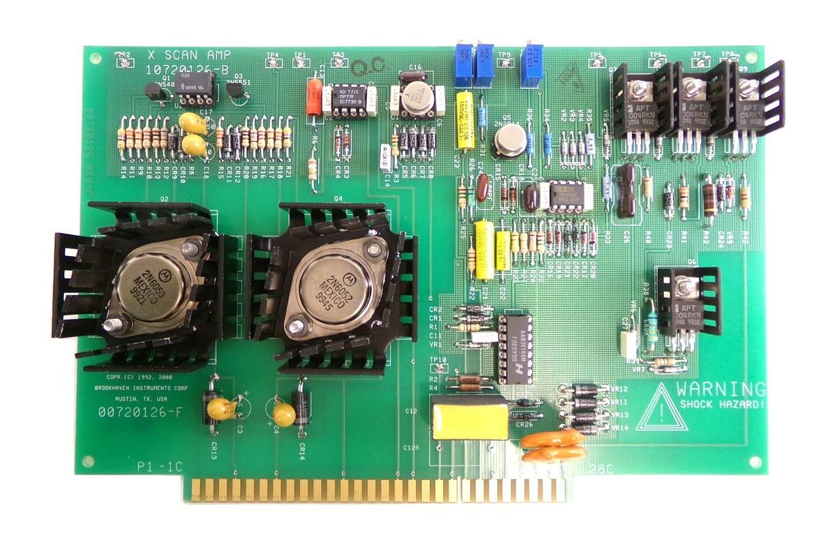 Used Brookhaven Instruments 10720126 X Scan Amp PCB Card SCANMASTER II Working