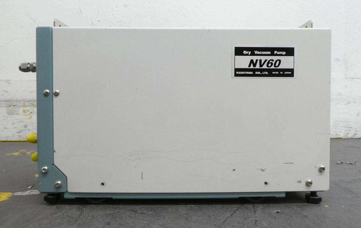 Used Kashiyama NV60N-3 Dry Vacuum Pump NV60 27-337130-00A Lot of 2 Working As-Is