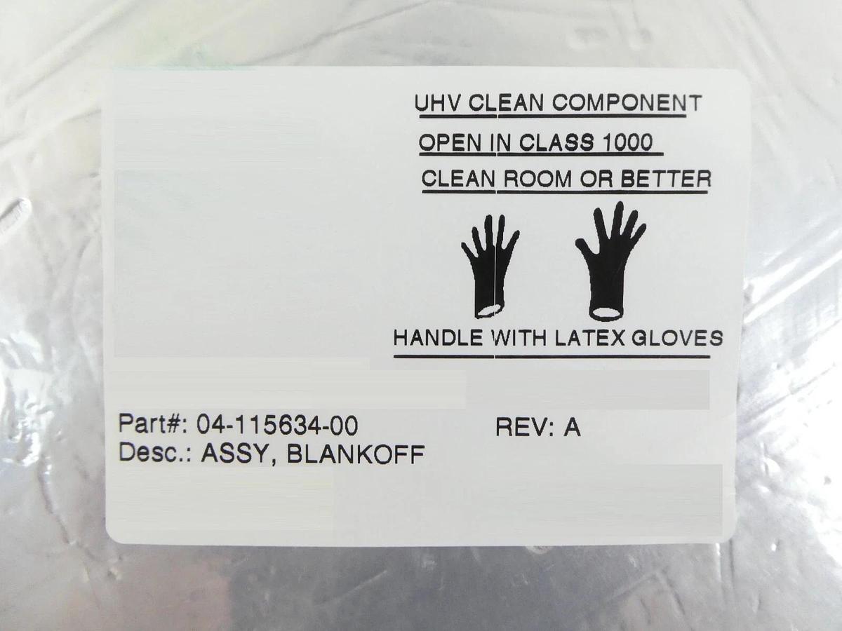 Novellus Systems 04-115634-00 Chamber Blankoff Assembly APVD METAL New Surplus