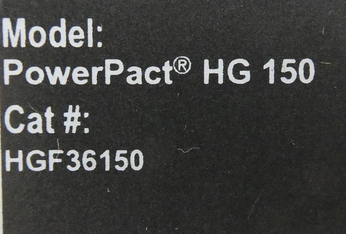 Used Schneider Electric HGF36150 3-Pole Circuit Breaker PowerPact HG 1504 Working