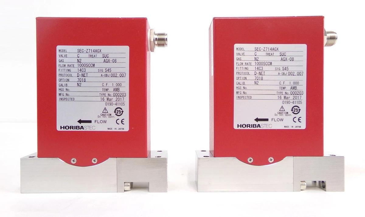 Used Horiba STEC SEC-Z714AGX Mass Flow Controller MFC 1000SCCM Lot of 4 Surplus
