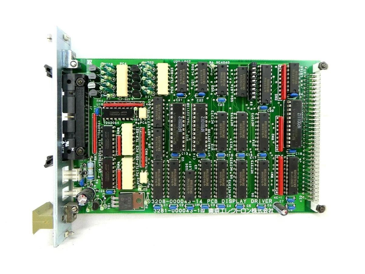 Used TEL Tokyo Electron 3281-000043-19 Display Driver PCB Card 2308-000043-14 P-8