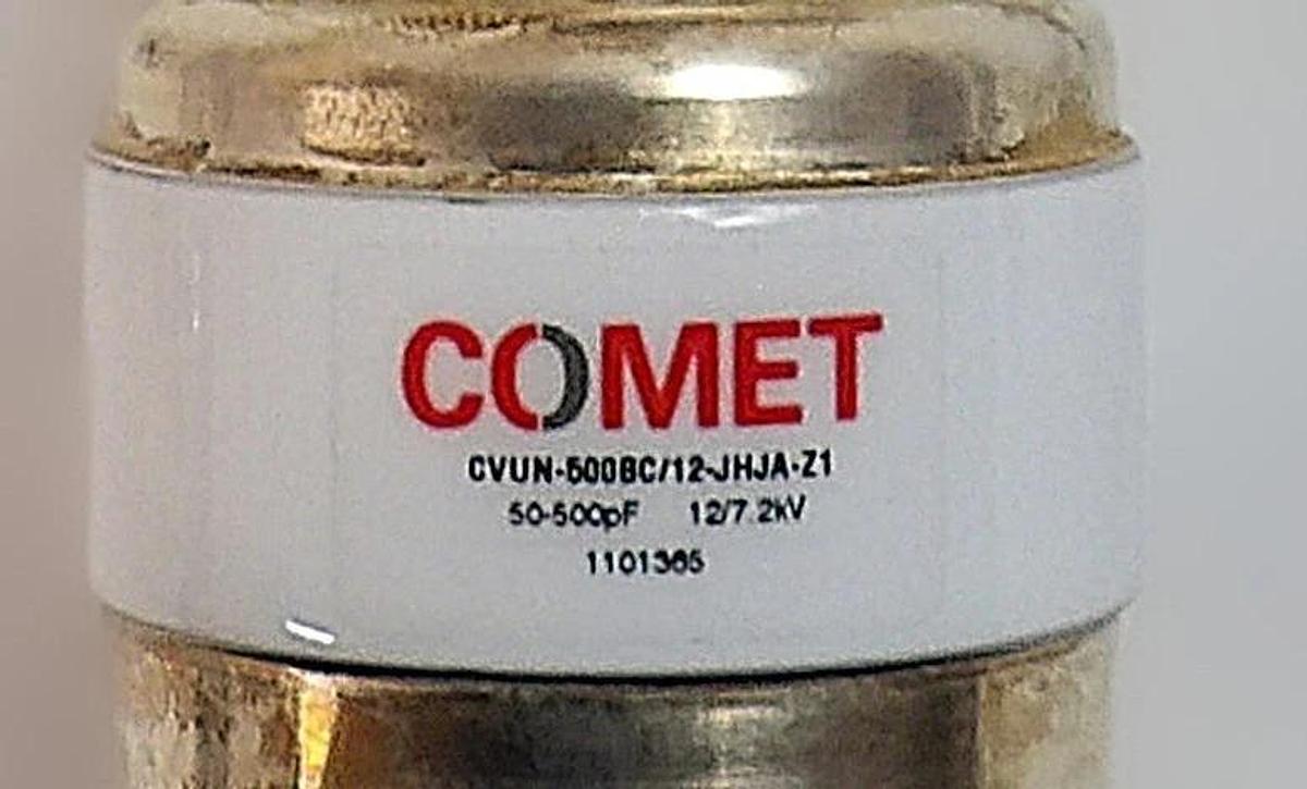 Used Comet CVUN-500BC/12-JHJA-Z1 RF Variable Vacuum Capacitor Lot of 2 Working