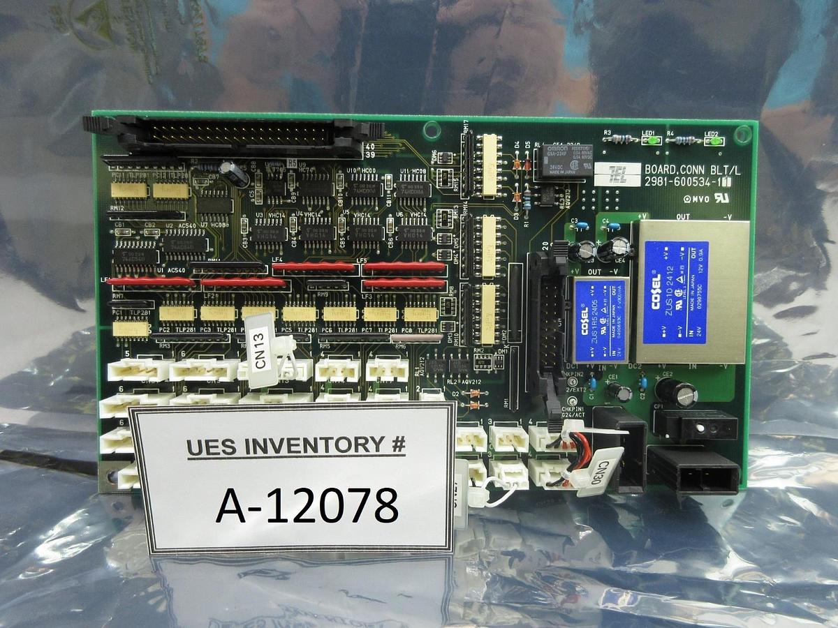 Used TEL Tokyo Electron 2981-600534-11 CONN BLT/L Board PCB 2908-600534-11 ACT12 Used