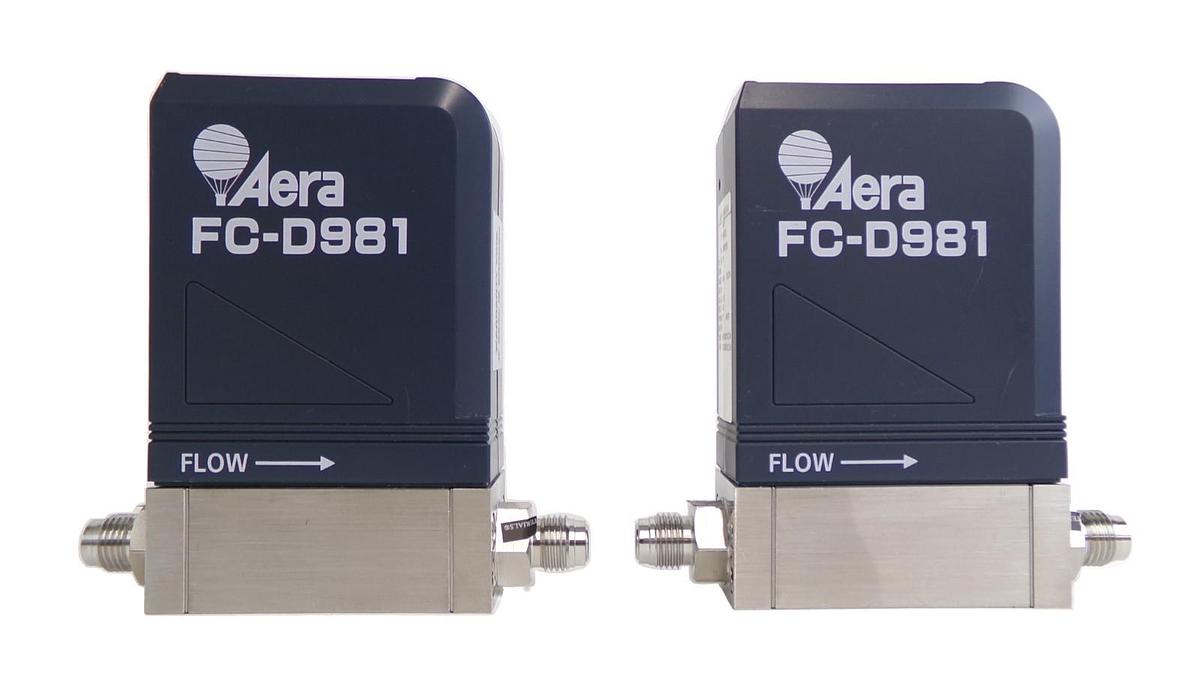 Used Aera FC-D981 Mass Flow Controller MFC 10000 SCCM Lot of 2 Surplus