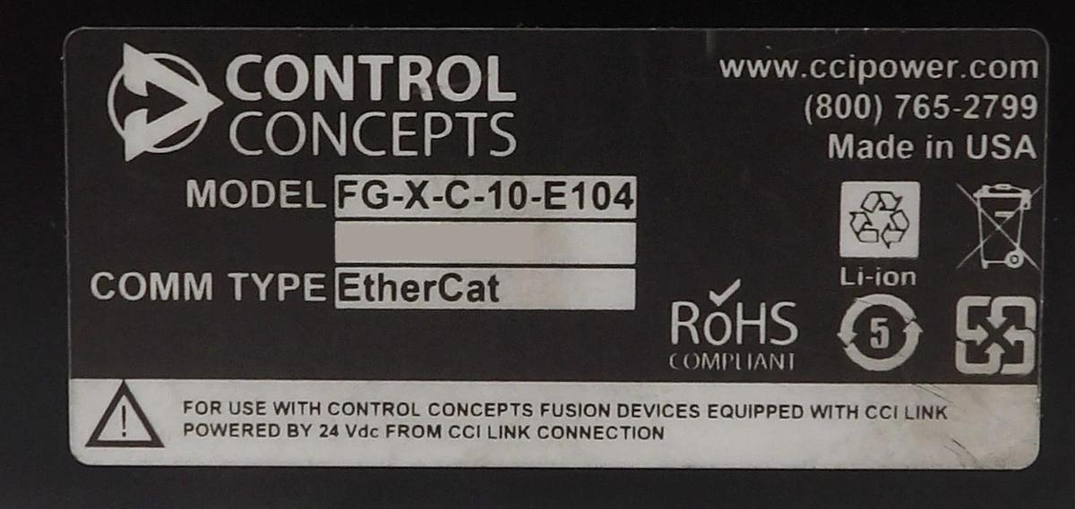 Used Control Concepts FG-X-C-10-E104 DeviceNet Connect Gateway Lot of 3 Working