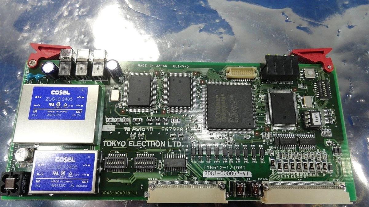 Used TEL Tokyo Electron 3D81-000067-V1 Power Supply PCB Card TYB512-1/IOMT T-3044SS
