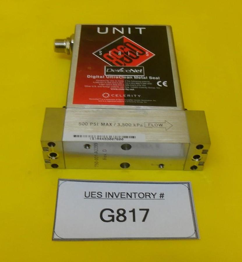 Used Unit Instruments UFC-8565 Mass Flow Controller MFC 3L NF3 8560 Used Working