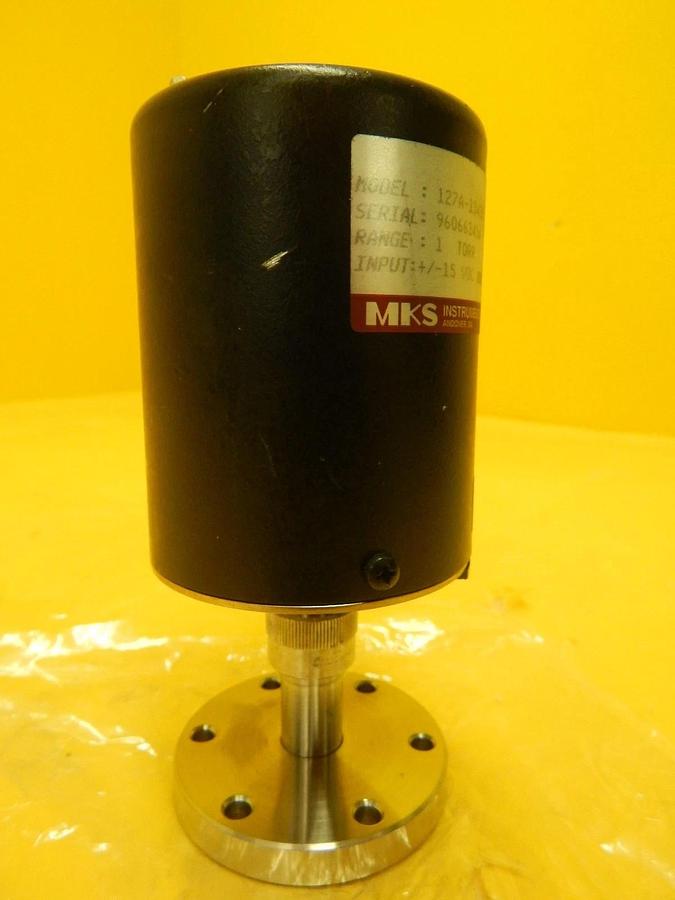 Used MKS Instruments 127A-13431 Baratron Pressure Transducer Type 127 1 Torr Working