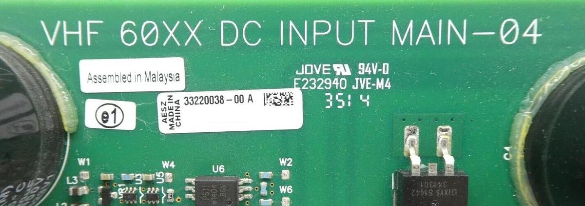 Used AE Advanced Energy 23020245-B VHF 60XX DC INPUT MAIN-04 PCB 33020215 33220038-00
