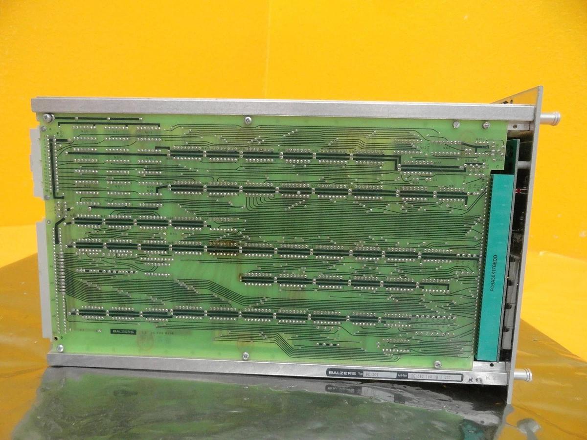 Used Balzers BG 542 164 W Control Module PCB Card PC 201 PC201 Used Working