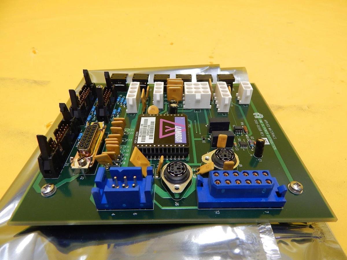 Used AMAT Applied Materials 0100-00569 VME DC Power Distribution PCB Working