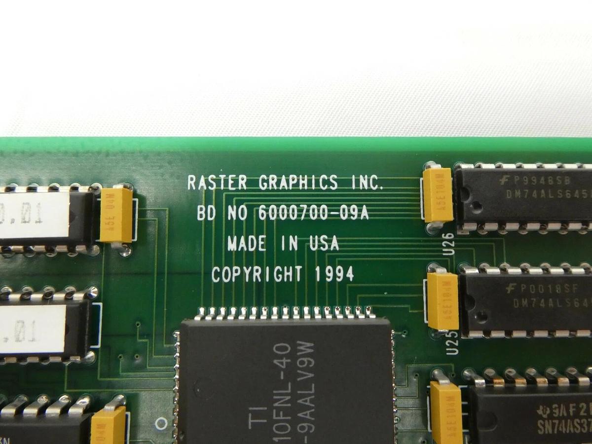Used RGI Raster Graphics 51401 Processor PCB Card RG-700 6000700-09A Bio-Rad Q7 Spare