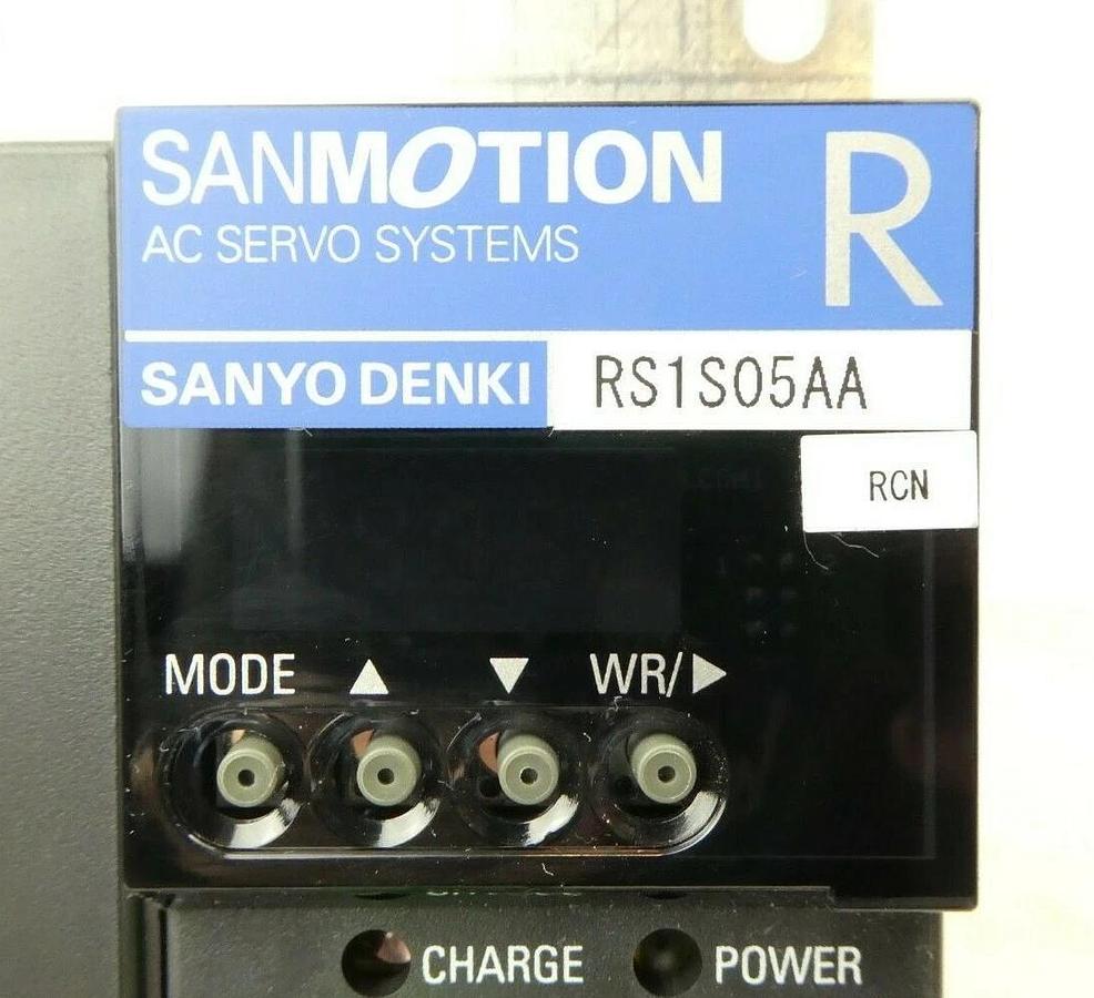 Used Sanyo Denki RS1S05AA Servo Drive 0HF08P1L E SANMOTION R Rudolph F30 Working