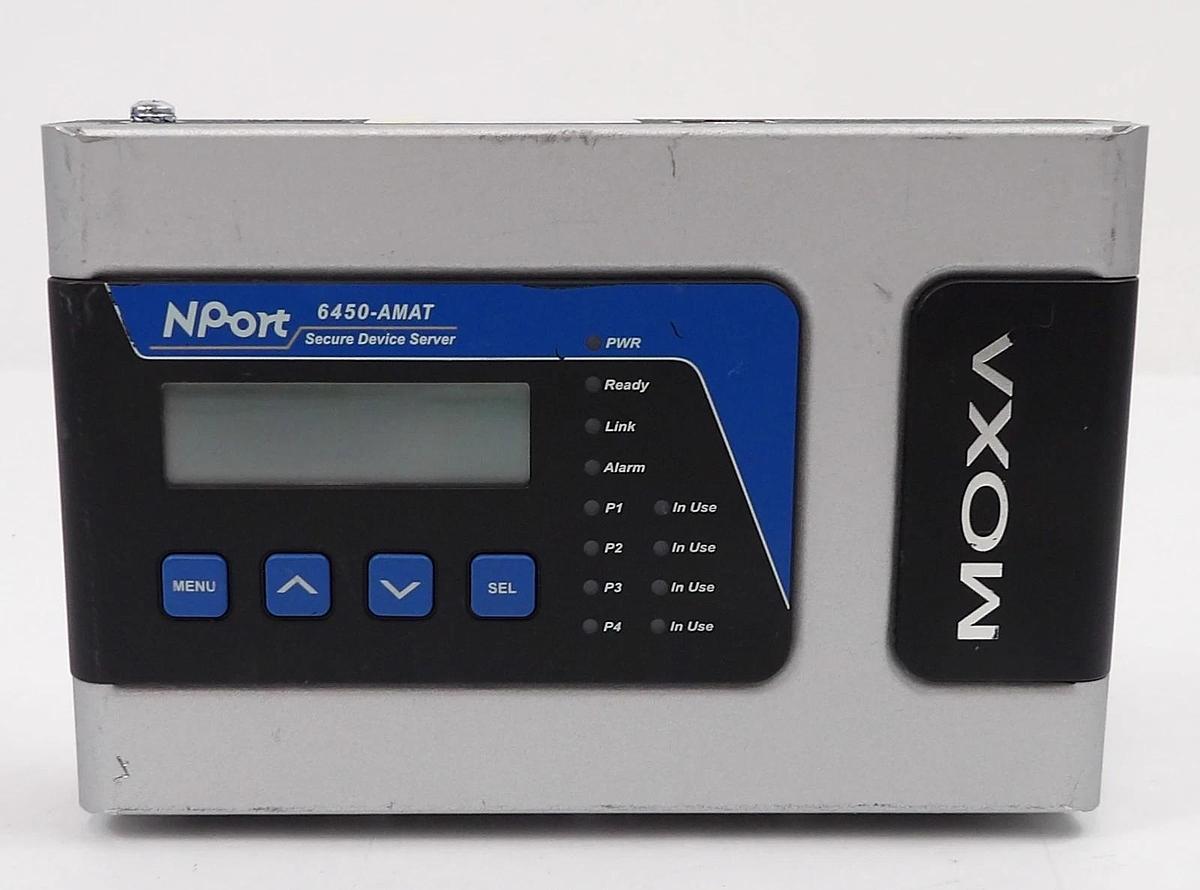 Used Moxa 3093062000001 Secure Device Server NPort 6450-AMAT 0190-44195 Lot of 5
