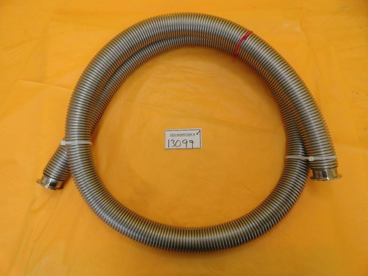 Used MKS Instruments Flexible Bellows Vacuum Hose NW40 8 Foot 2438mm Stainless Used