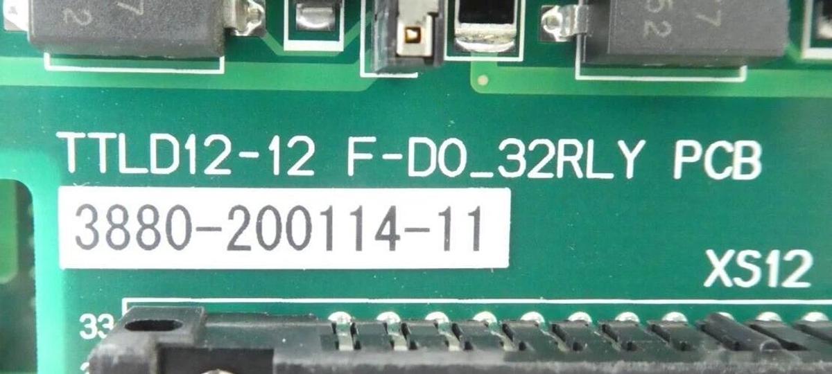 Used TEL Tokyo Electron 3880-200114-11 TTLD12-12 F-DO_32RLY PCB Card 3895-120809-11