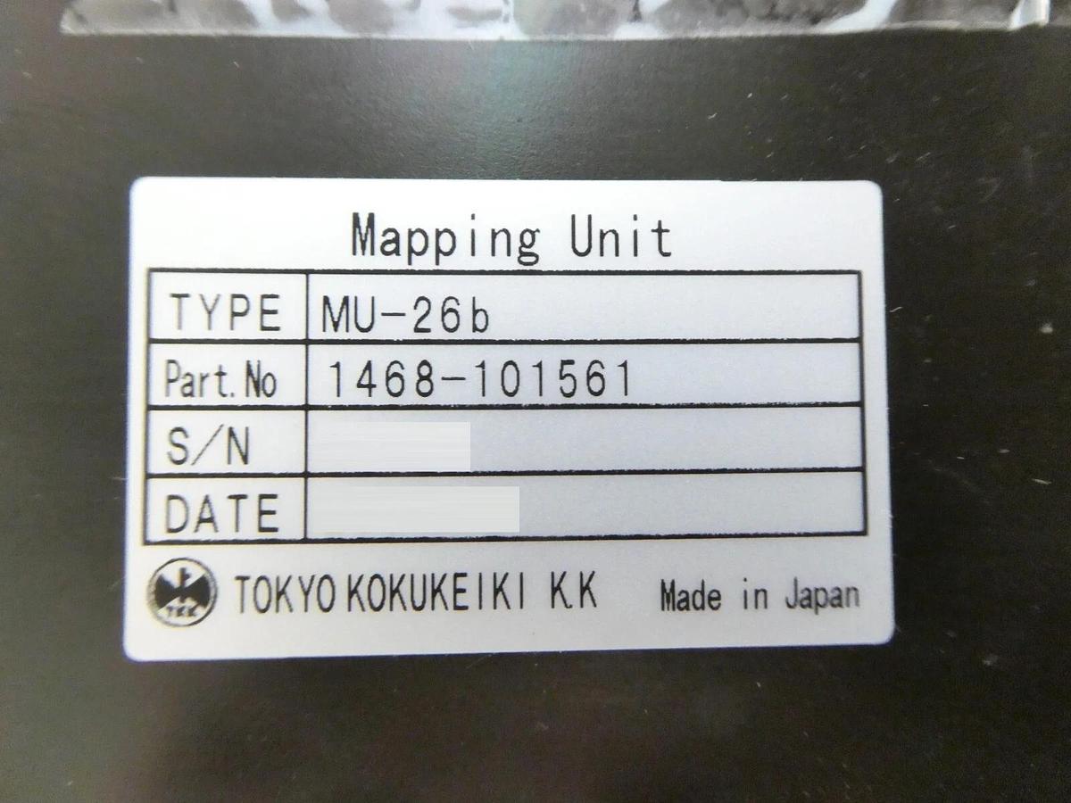 Used Tokyo Kokukeiki kk Receiver Wafer Mapping Unit Module MU-26b Working Surplus