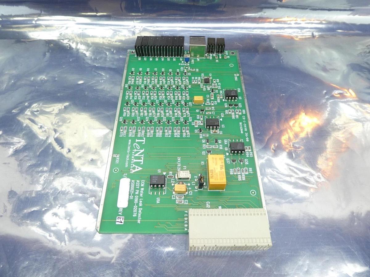 Used TeNTA AS00021-01 CCM Water Leak Detector PCB Card AMAT 0190-02076 No Face Plate