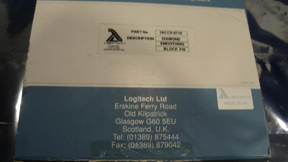 Used Logitech Diamond Smoothing Block 316 1ACCA-01710 New Surplus