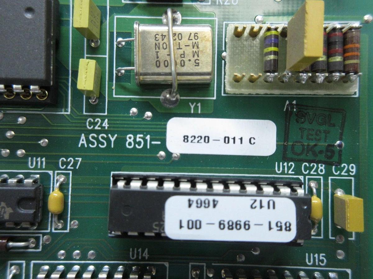 Used SVG Silicon Valley Group 851-8220-011 Processor PCB Card Rev. C ASML 90S Used