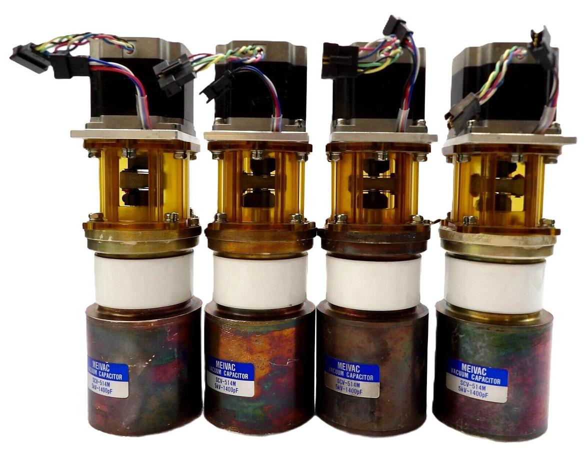 Used Meivac SCV-514M Vacuum Variable Capacitor Reseller Lot of 4 Working Surplus