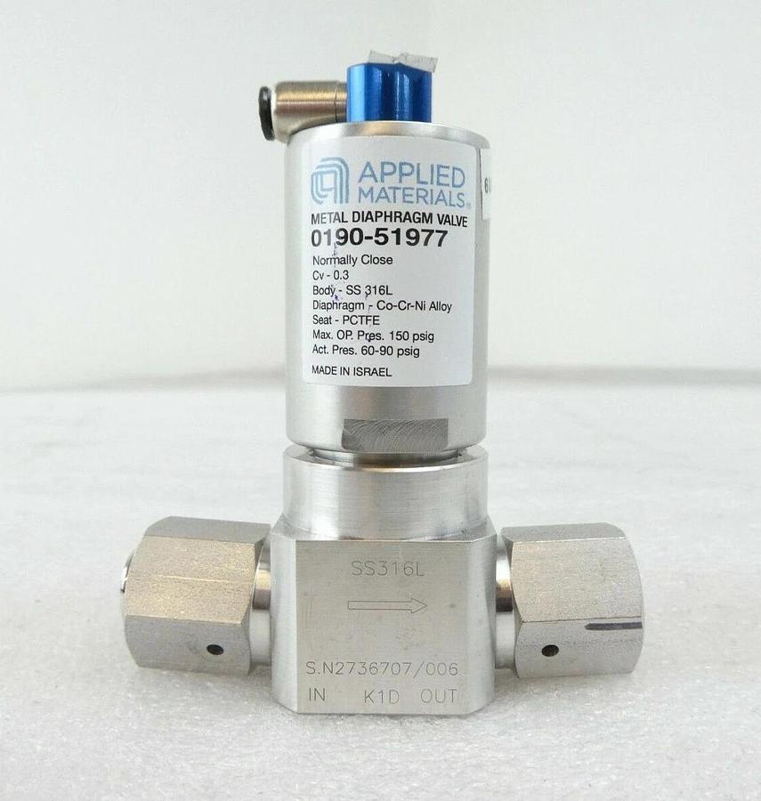 Used AMAT Applied Materials 0190-51977 Diaphragm Valve Reseller Lot of 17 Working