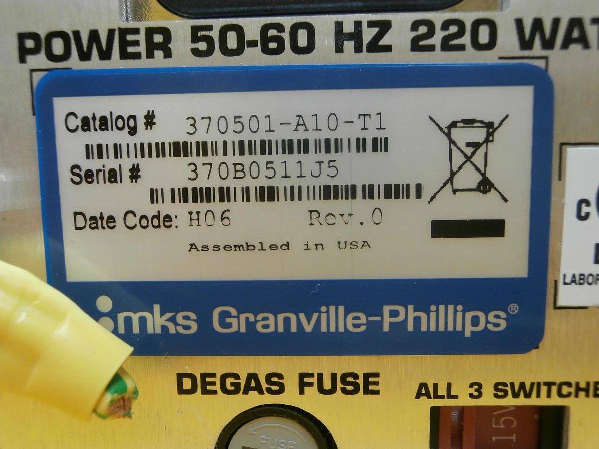 Used Granville-Phillips 370501-A10-T1 Remote Power Supply Module Used Working