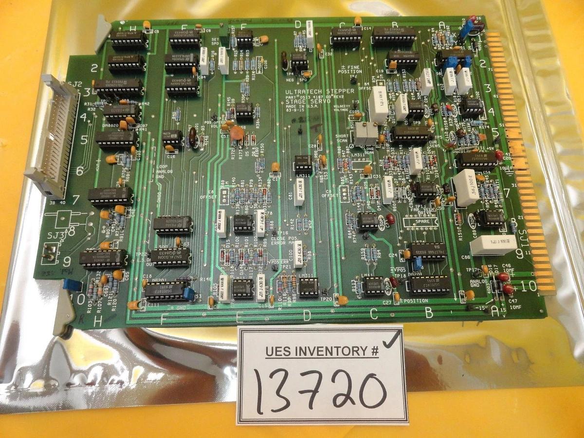 Used Ultratech Stepper 0513 4197 00 Servo Stage PCB Card UltraStep 1000 Used Working