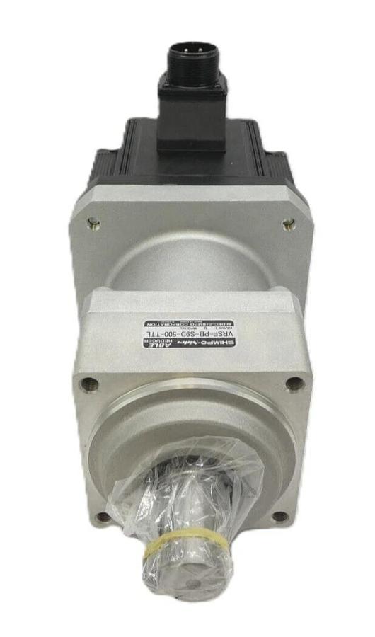 Used Panasonic MHMA052P3C AC Servo Motor w/ Shimpo-Nidec VRSF-PB-S9D-500-TTL Gear Box