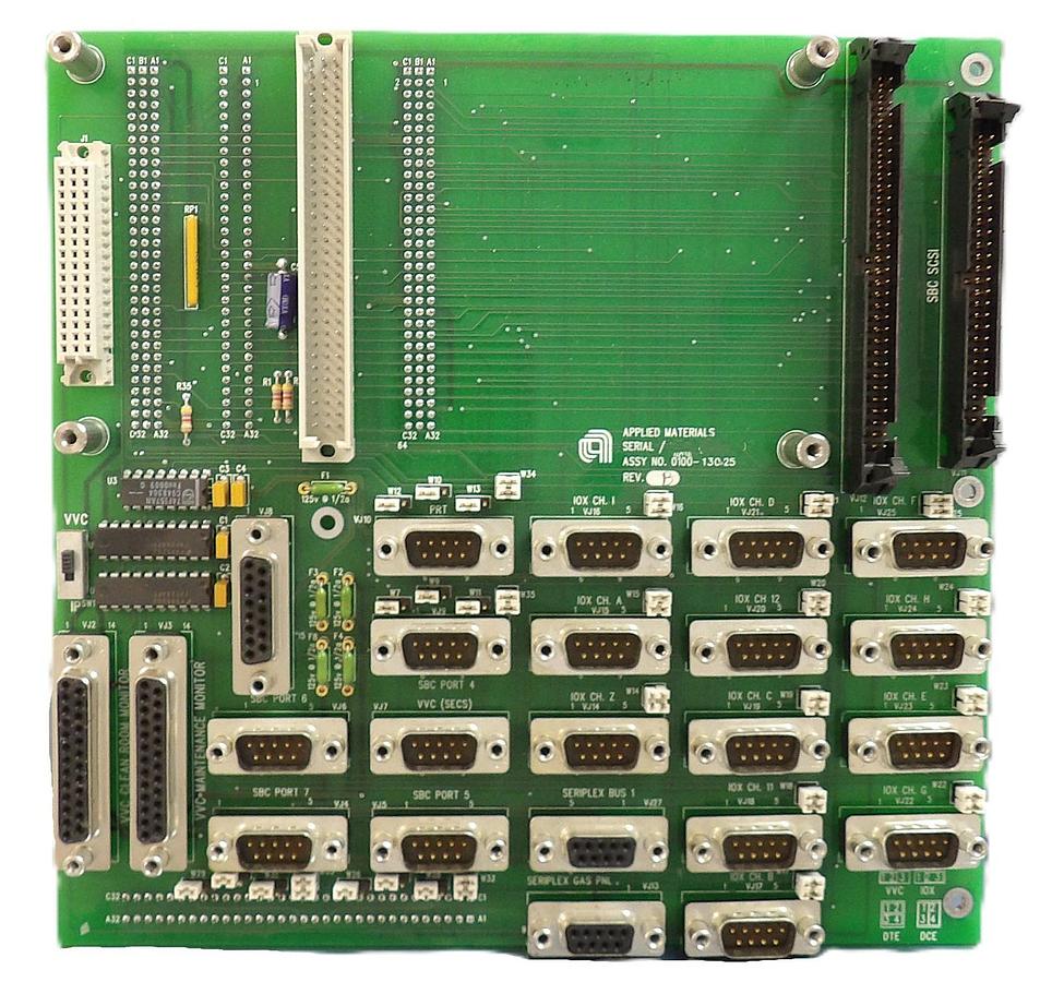 Used AMAT Applied Materials 0100-13025 Serial/Video Distribution PCB Working