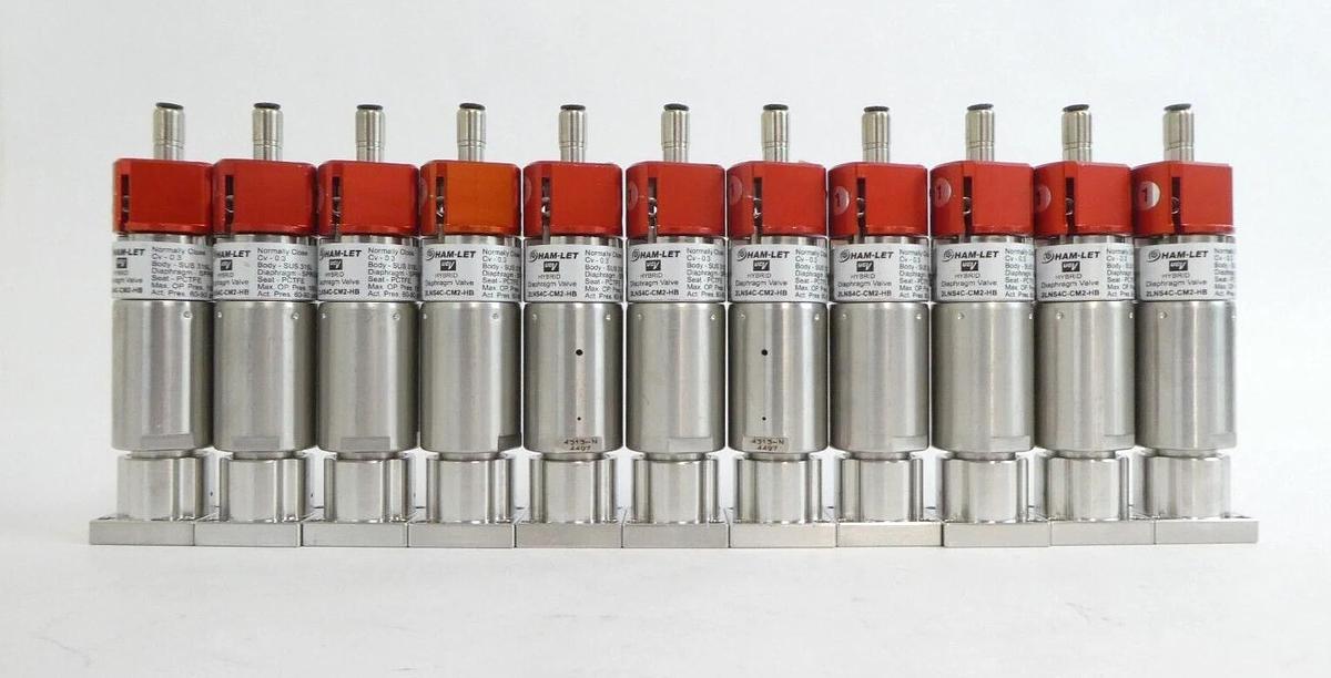 Used Ham-Let 2LNS4C-CM2-HB Hybrid Diaphragm Valve Reseller Lot of 35 Working
