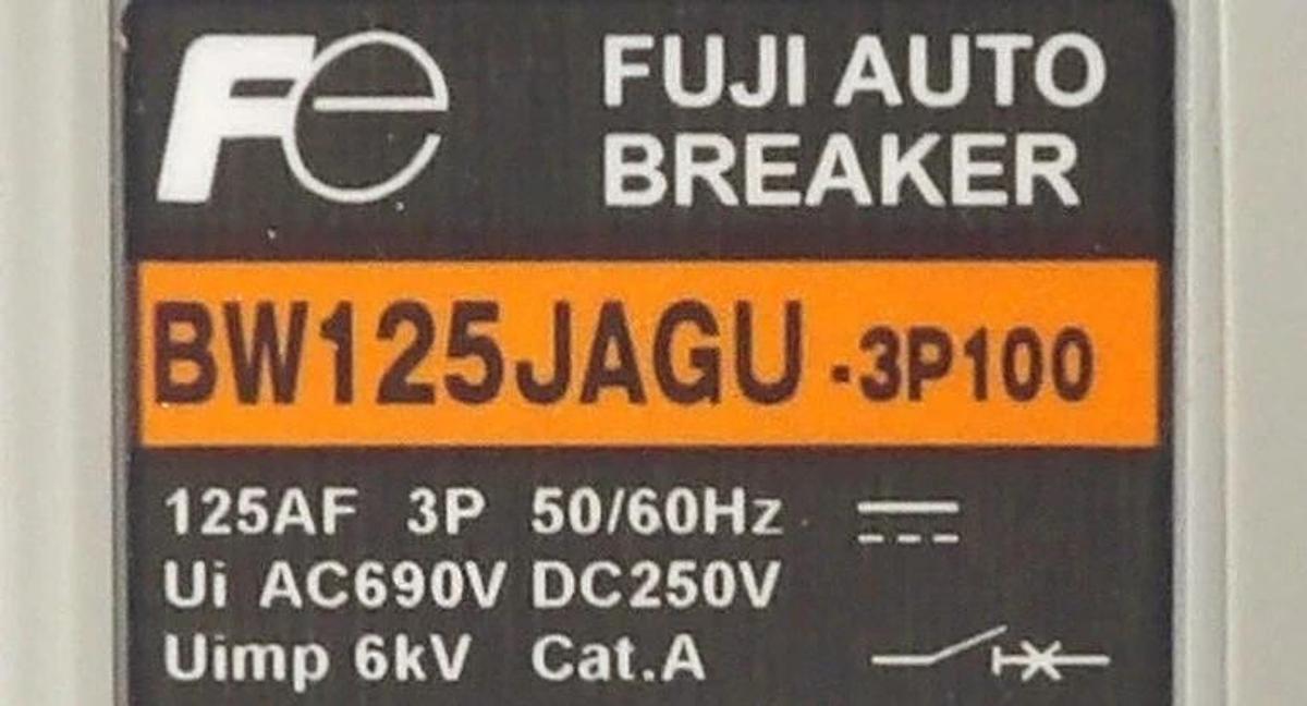 Fuji Electric BW125JAGU 39100 3 Pole Circuit Breaker Module New Surplus