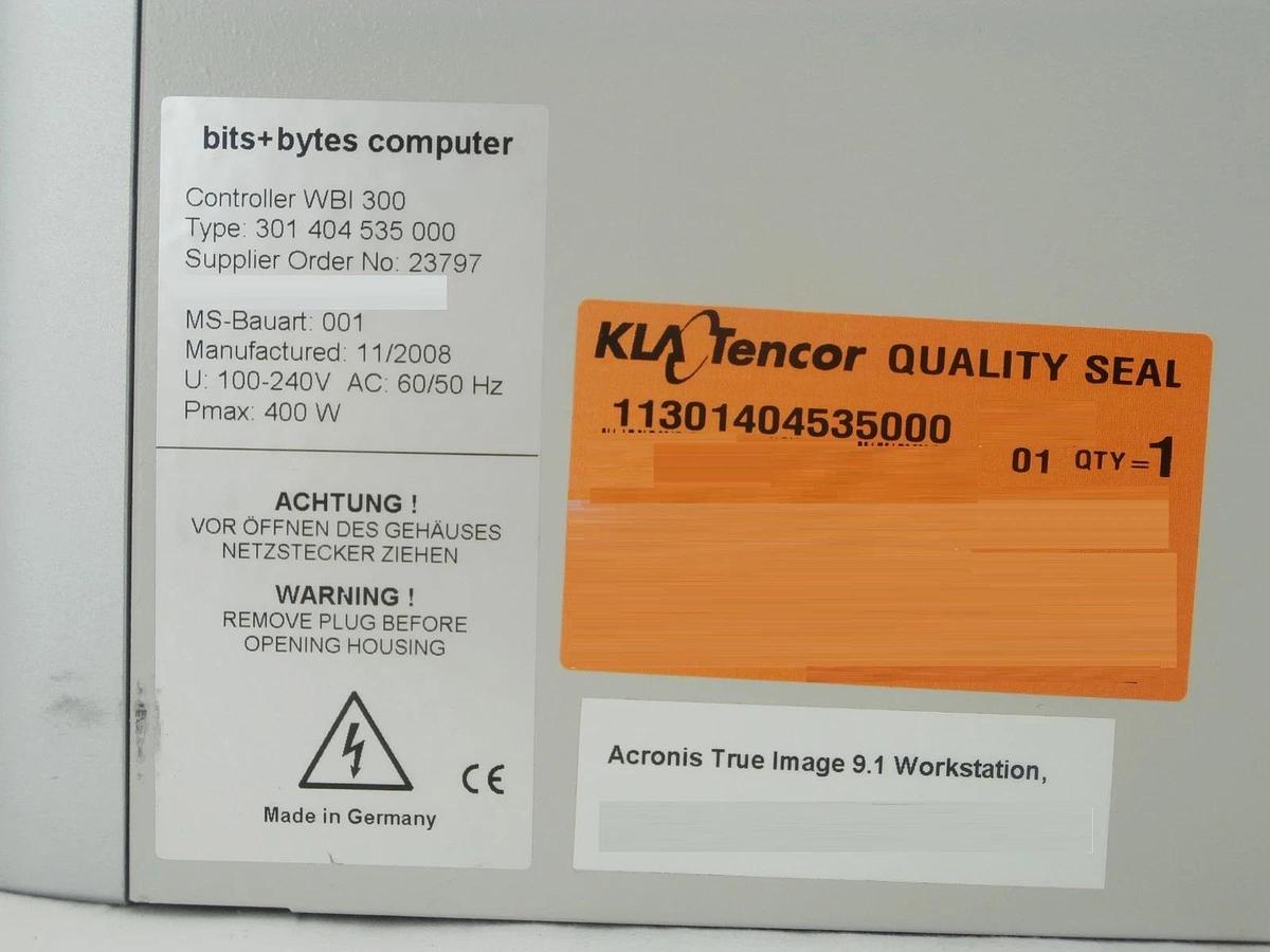 Used Terra 1300062 Computer KLA-Tencor 11301400403000 Controller WBI 300 Copper Used