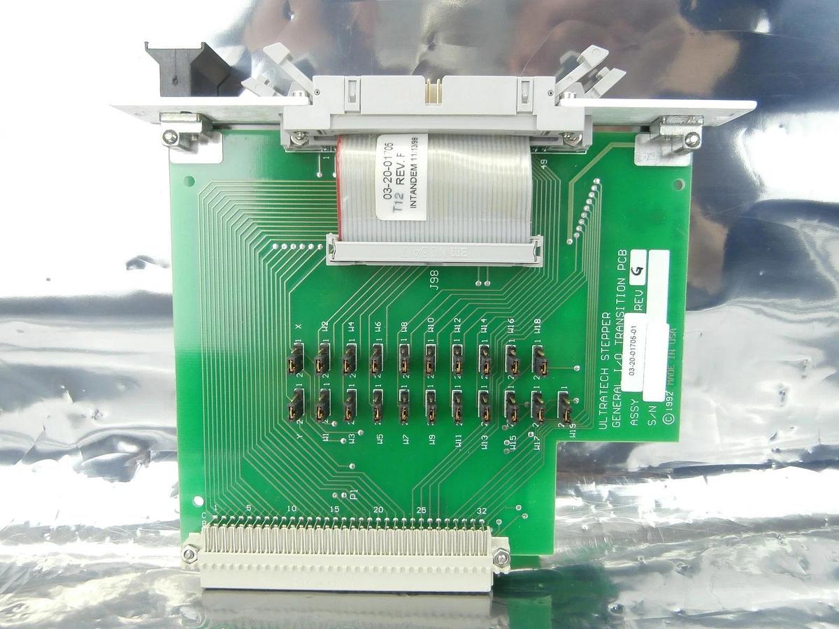 Used Ultratech Stepper 03-20-01705 General Transition PCB Card GEN I/O Rev. G Used