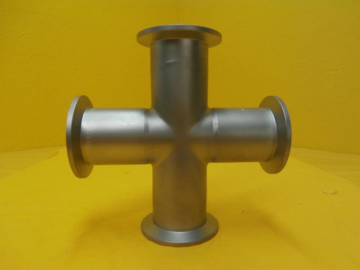 Used MKS Instruments 100314805 ISO-KF Vacuum Cross NW40 Series 31 Used Working