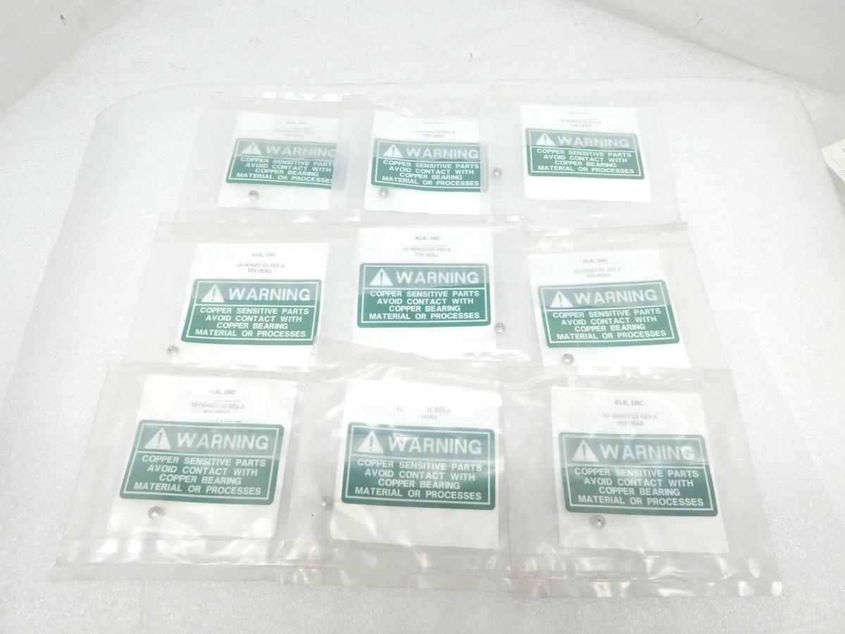 ASM 16-404607-01 Pin Head Ti Round No Hole Short Reseller Lot of 9 New Surplus