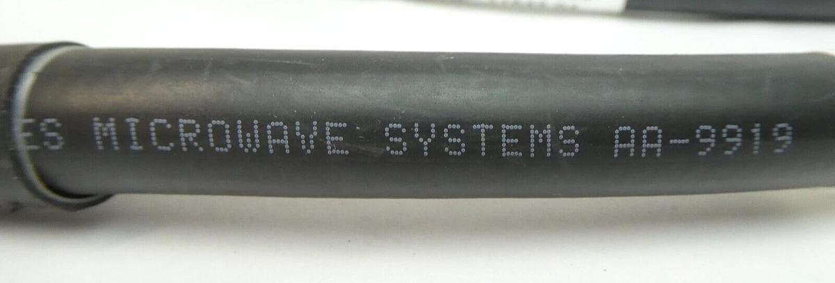 Used Microwave Systems AA-9919 RF Coaxial Cable RF Reseller Lot of 4 Working Surplus