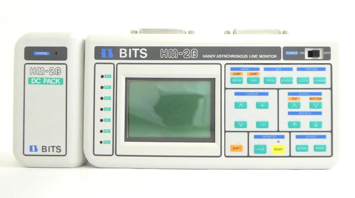 Used BITS HM-2B Handy Asynchronous Line Monitor with DCP-2B Spare Surplus