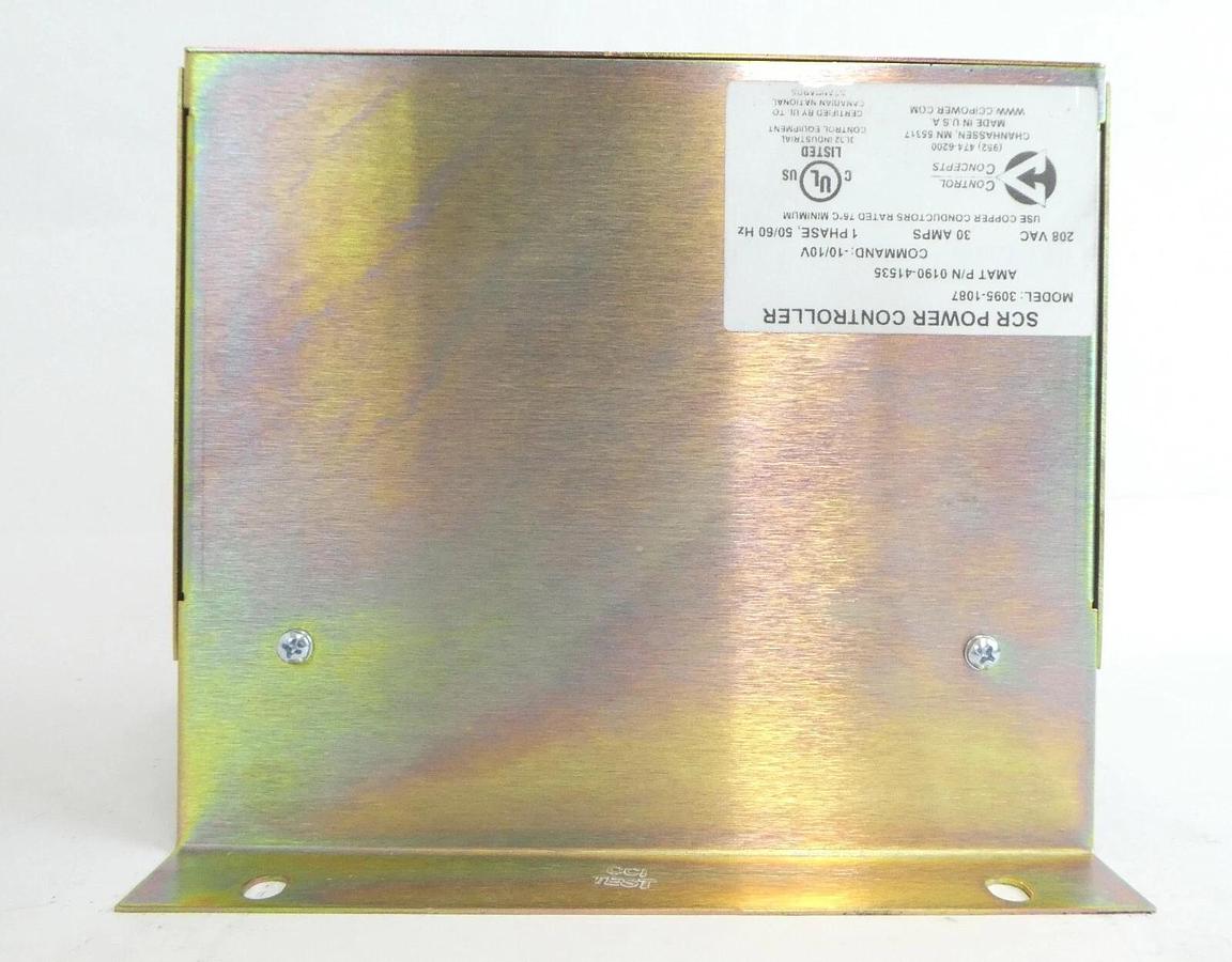 Used Control Concepts 3095-1087 SCR Power Controller AMAT 0190-41535 Working Surplus