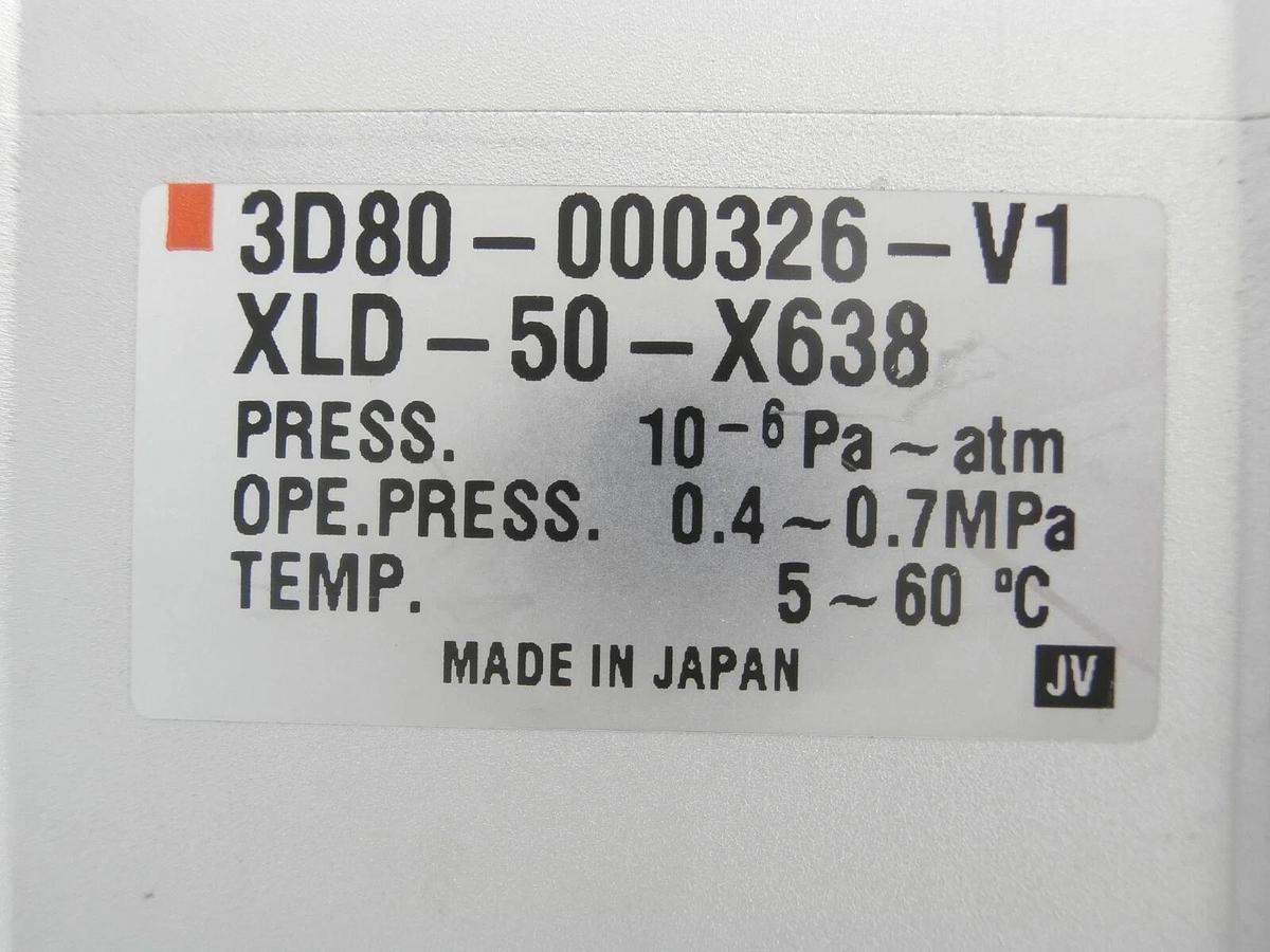 Used SMC XLD-50-X638 Angle Isolation Valve TEL 3D80-000326-V1 Telius Lot of 2 Working