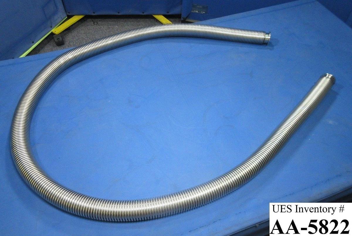 Used MKS Instruments KF50 Stainless Steel Vacuum Flex Bellows Pipe 100 1/2” HPS Used