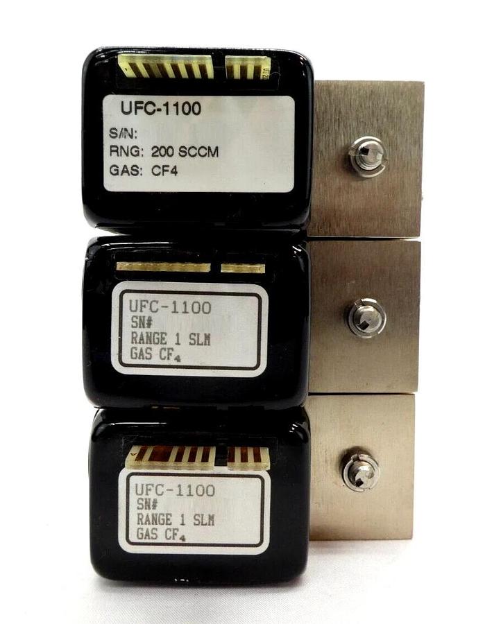 Used UNIT Instruments UFC-1100 Mass Flow Controller MFC Ar HCl NH3 CF4 H2 Lot of 20