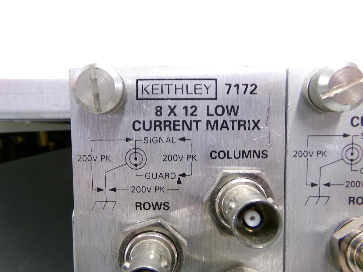 Used Keithley 707 Switching Matrix Mainframe with 7172 8x12 Low Current Working