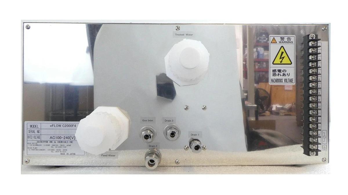 Used Dainippon Ink & Chemicals eFLOW C2000F4 Antistatic Water Module eFLOw Working