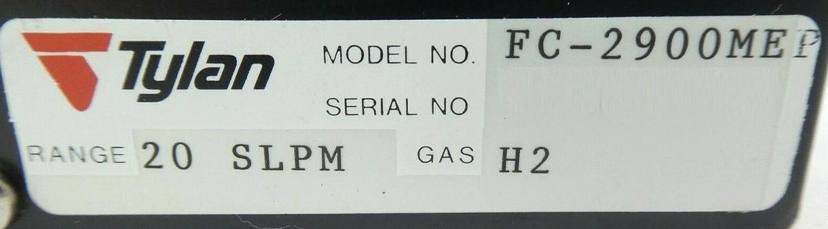 Used Tylan FC-2900MEP Mass Flow Controller MFC 20 SLPM H2 2900 Series Working Spare