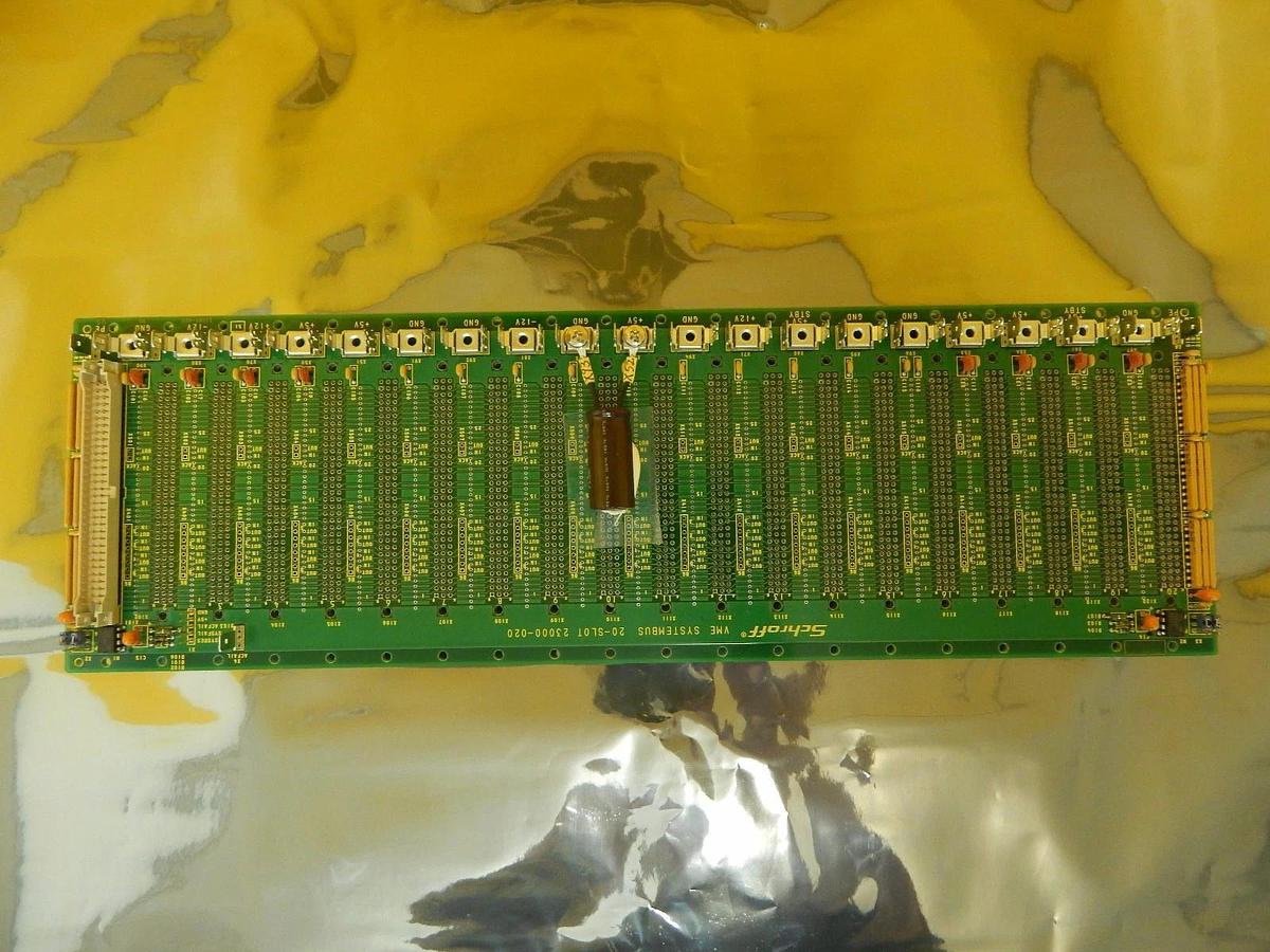 Used Schroff 23000-020 VME Systembus 20-Slot Backplane PCB TEL P-8 Used Working