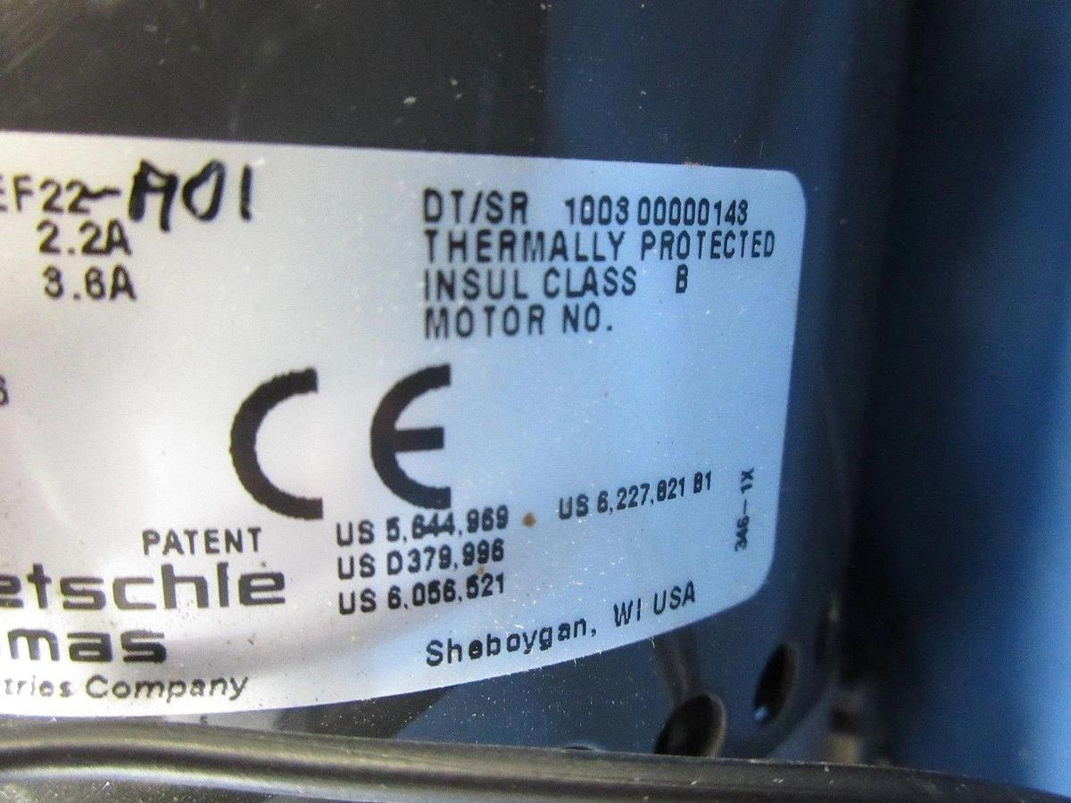 Used Rietschle Thomas 2688VEF22-A01 Pneumatic Pump Used Working