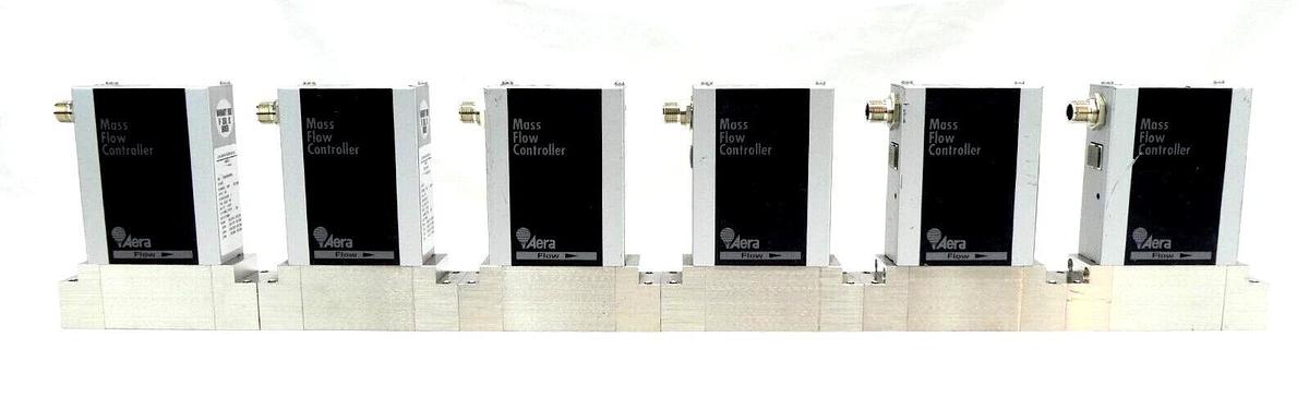 Used Aera FC-DN780CBA Mass Flow Controller MFC 600 SCCM 400 SCCM He Lot of 11 Working
