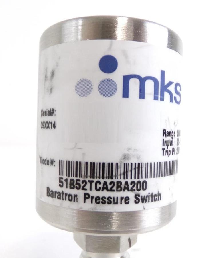 Used MKS Instruments 51B52TCA2BA200 Baratron Pressure Switch Lot of 2 Spare Surplus
